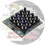 <span style="color: red; font-weight:bold;">نقشه</span> ماژول صفحه کلید 4x4 I2C