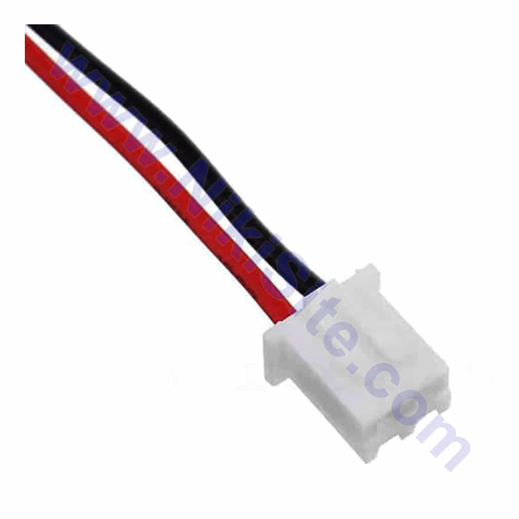 تصویر کانکتور 2 پین مادگی سیم دار 